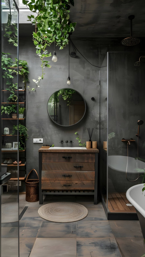 Sleek and Modern Bathroom Mobile Wallpaper