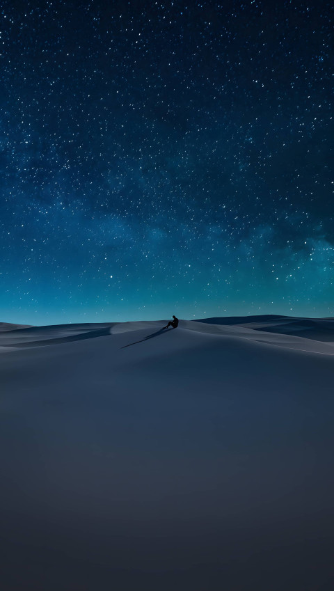 Mesmerizing Desert Sand under night for Phone 4K