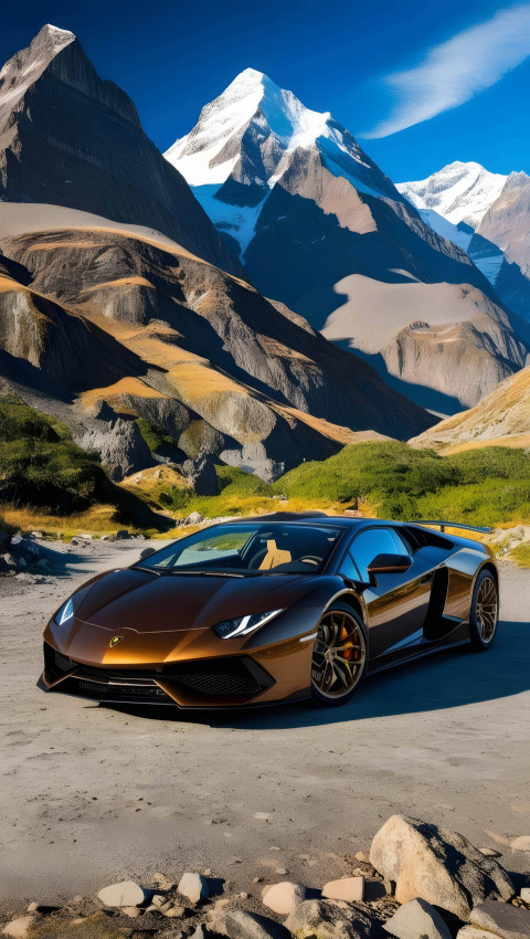 Lambo with Street Background