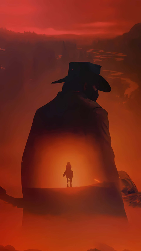 Cowboy in Action on Open Range