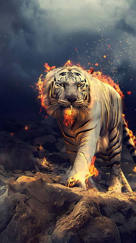 White Tiger Fair Wallpaper For Device