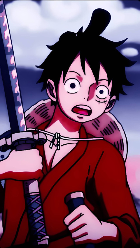 One Piece Sword Luffy Phone Wallpaper