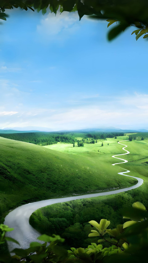 Freshly Cut Lawn Grass Mobile Image