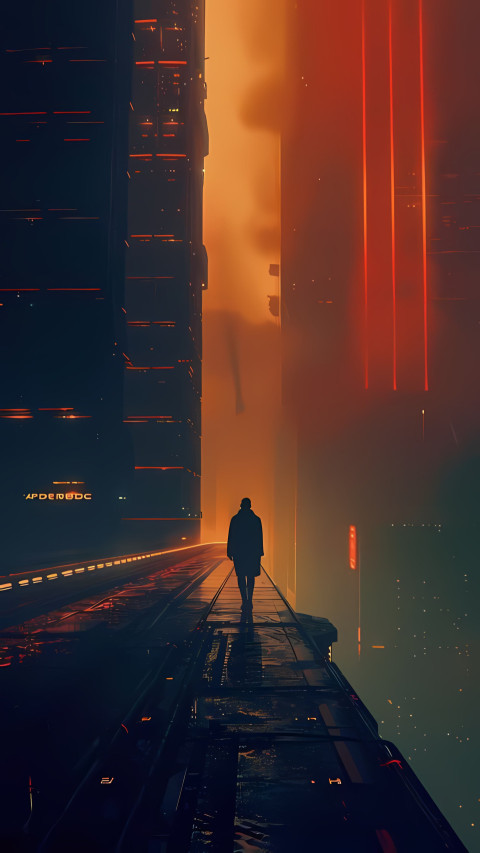 Blade Runner City Walk Wallpaper For Phone