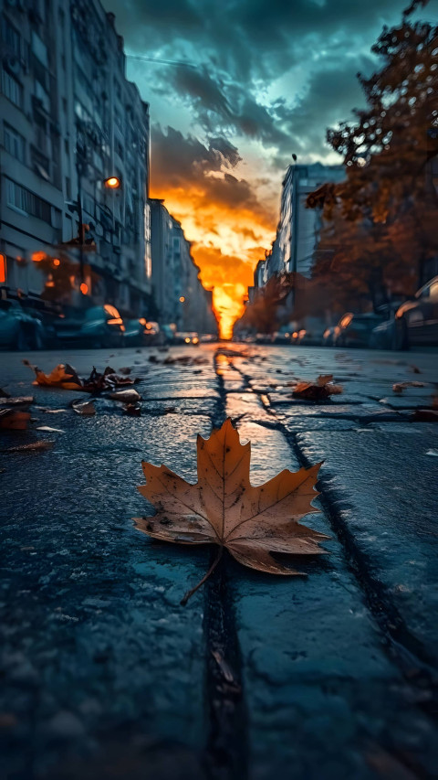 Rustic Barn in Autumn Mobile Image