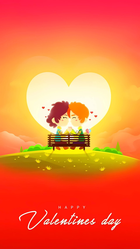 Cute Valentines Day Couple 4K Image
