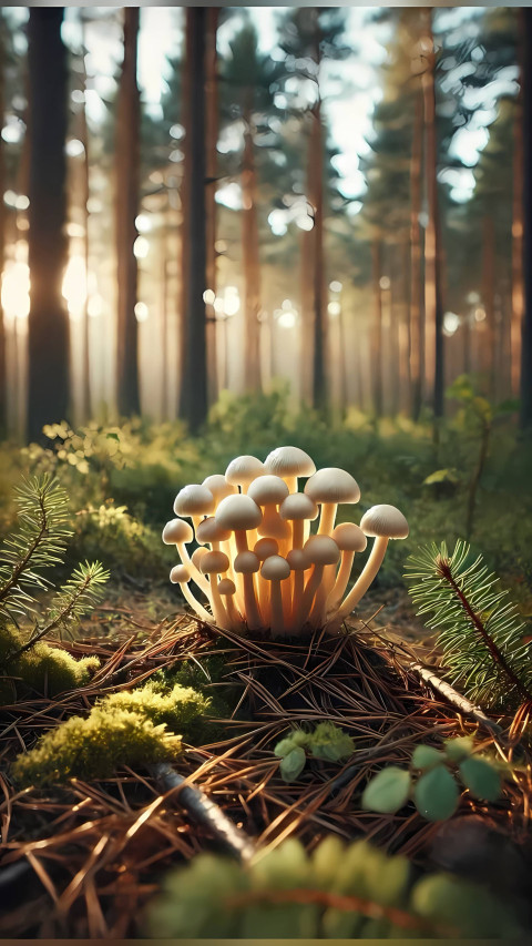 Whimsical Mushroom Phone Background for Your Mobile HD