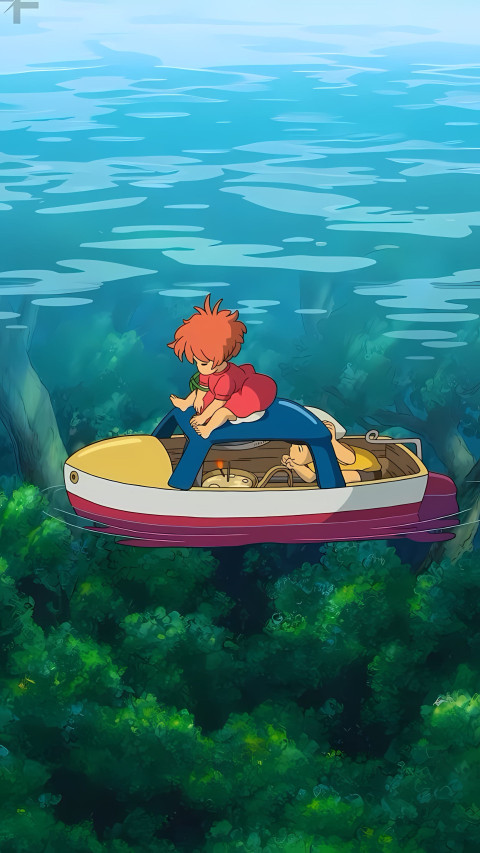 Ghibli Clouds & Nature Wallpaper