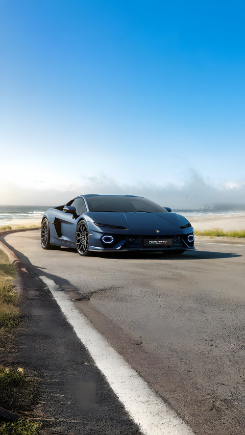 Realistic Lambo Car Mobile Image