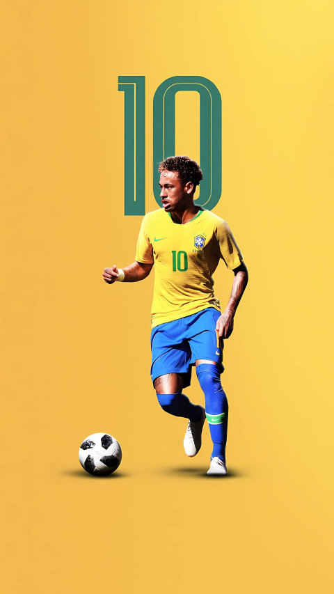 Neymar Jr. Portrait Mobile Wallpaper