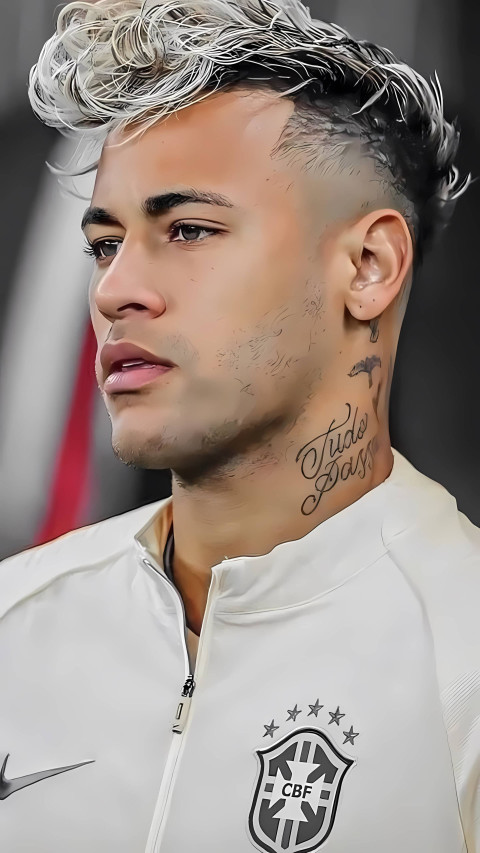 Neymar Hairstyle Phone Wallpaper