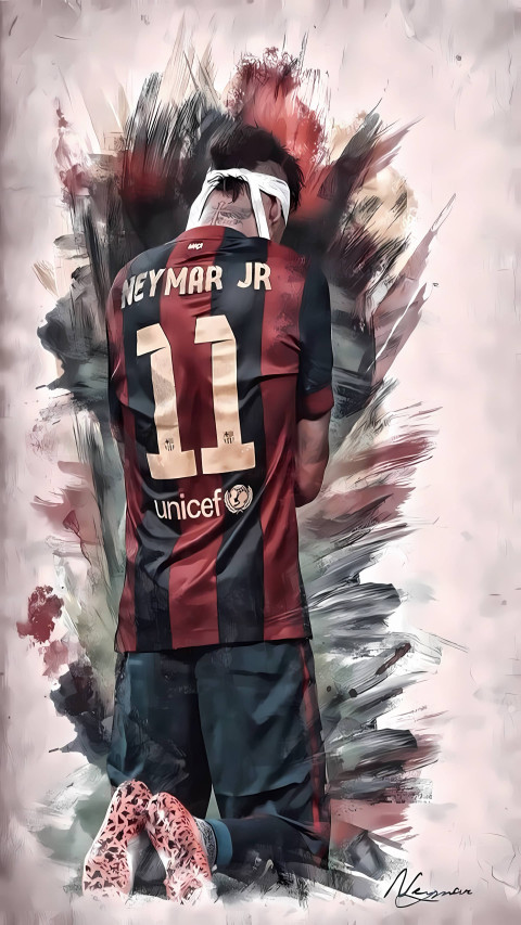 Neymar Jr Art Phone Wallpaper