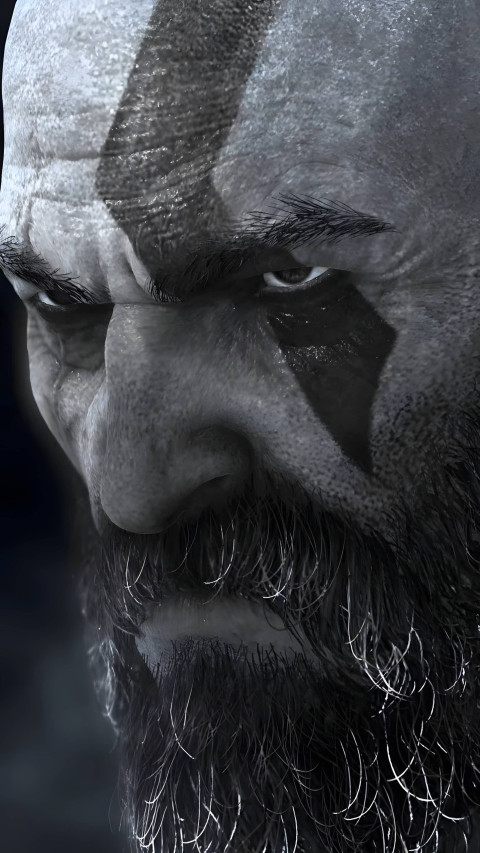 Kratos Close-Up Photo Wallpaper