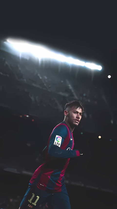Neymar Portrait Picture Wallpaper For Mobile