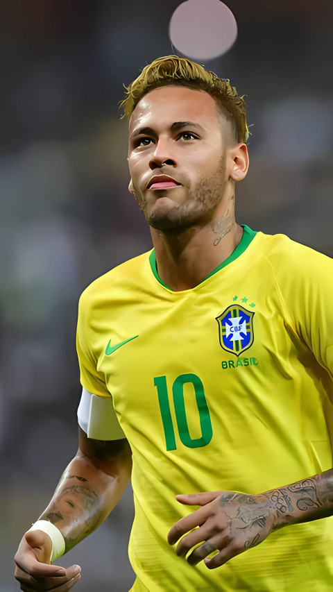 HD Neymar Portrait Image Wallpaper For Phone