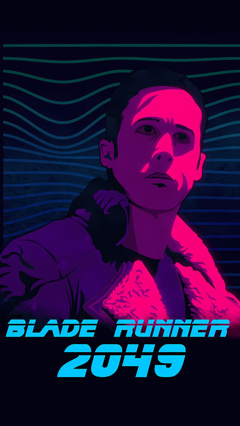 Blade Runner Cartoon Poster Photo Wallpaper