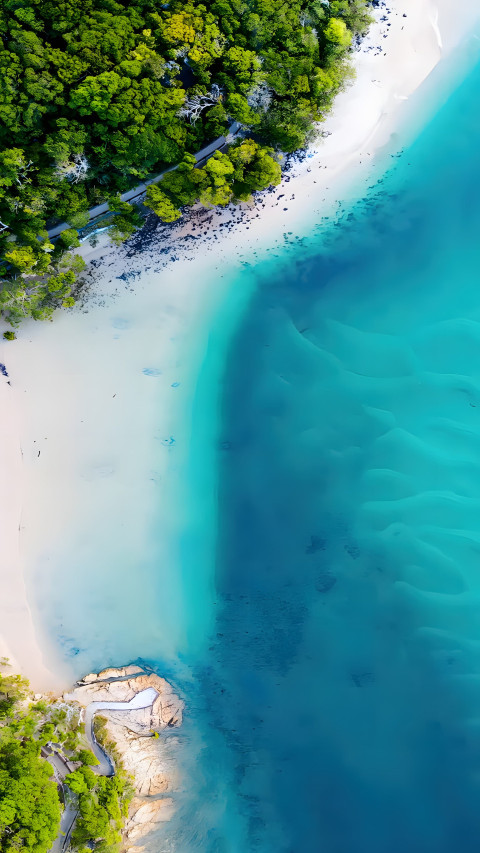 Beach Scene Wallpaper HD