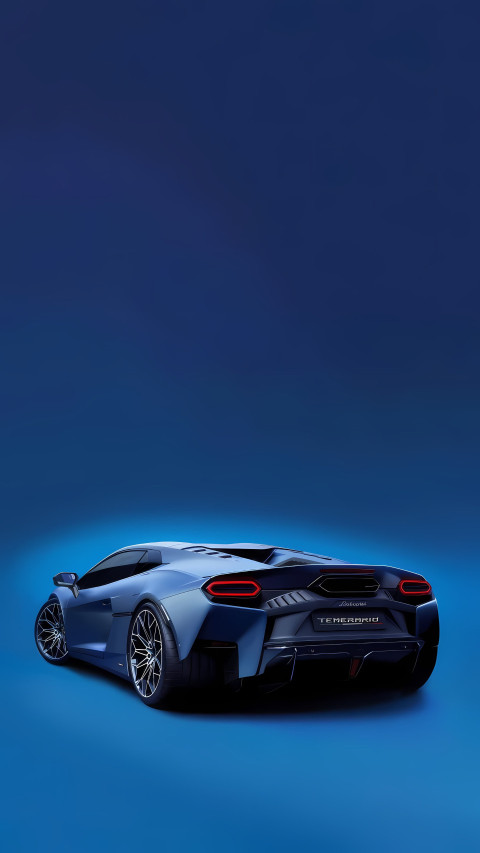 Blue Lamborghini Phone Wallpaper