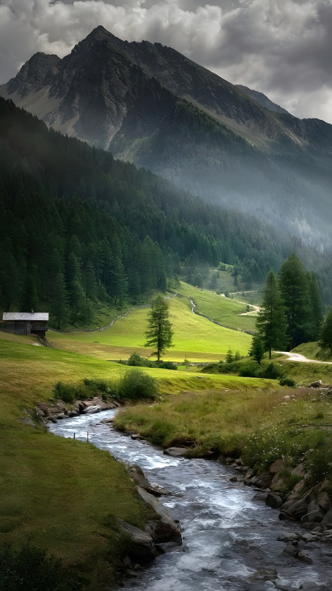 Soft Light Scene Mobile HD Background