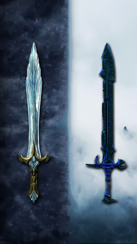 Skyrim Warrior Mobile Background