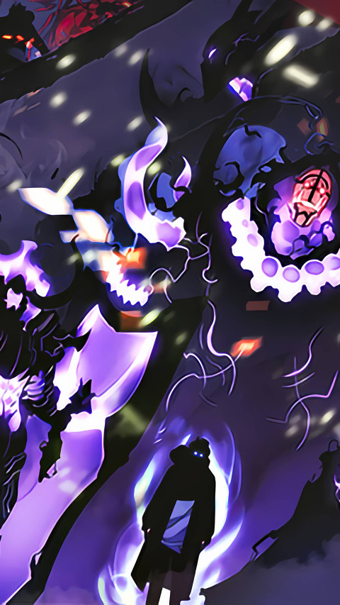 Cool Dark Solo Leveling Mobile Image