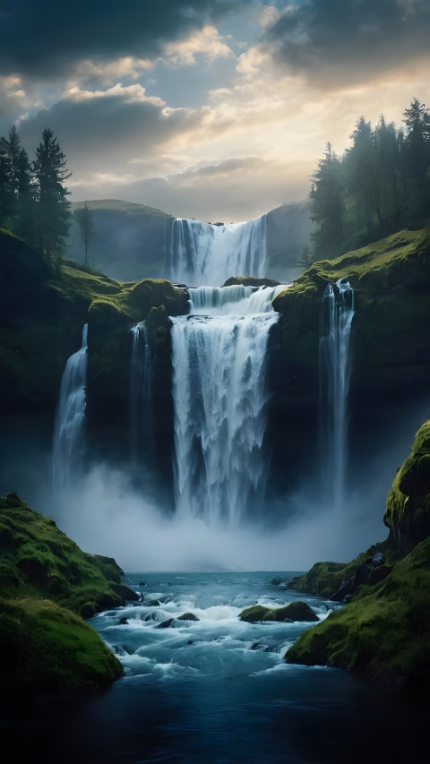 Morning Mist Scene Mobile Picture