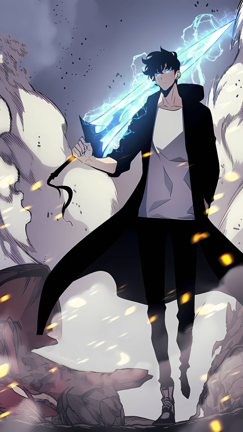 Solo Leveling Mobile Anime Wallpaper