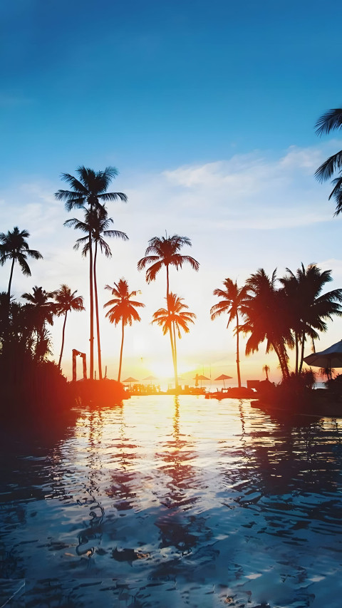 Tropical Breeze Palm Tree Mobile