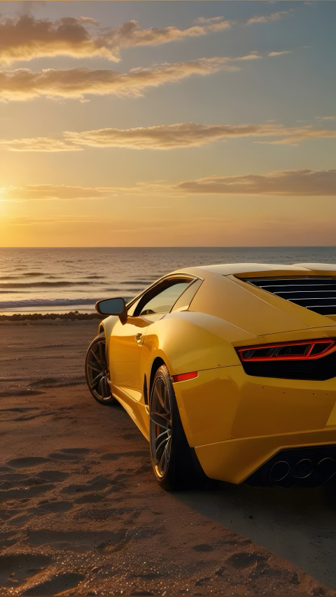 Sunset Lamborghini Shot Wallpaper