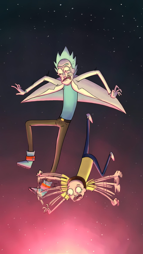 Rick and Morty Sketch Art Wallpaper