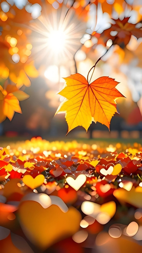 Leaves in the Wind Fall Aesthetic