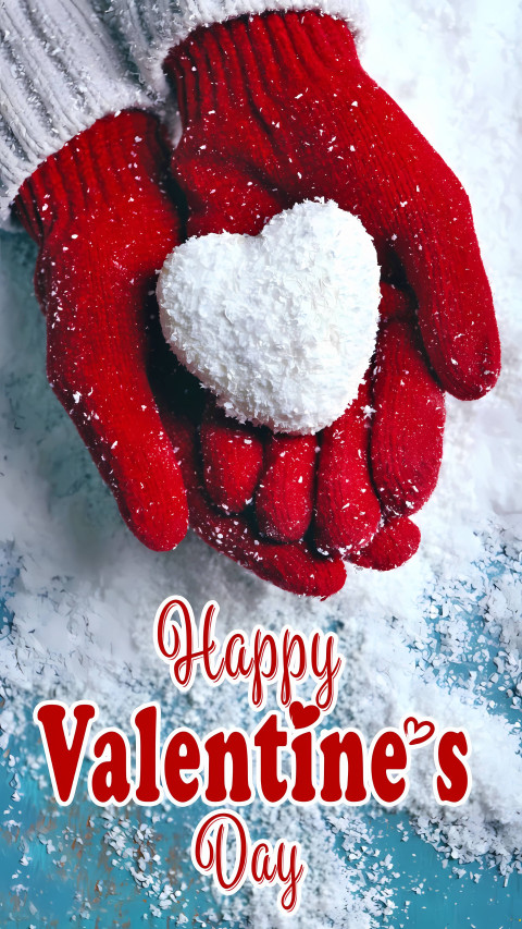 Romantic Red Hearts Mobile Wallpaper