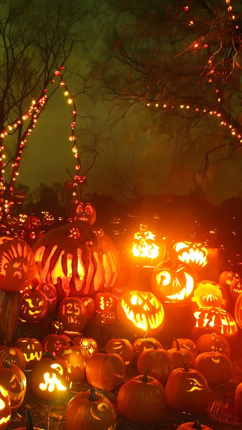 Spooky Tree Aesthetic Mobile Background 4K