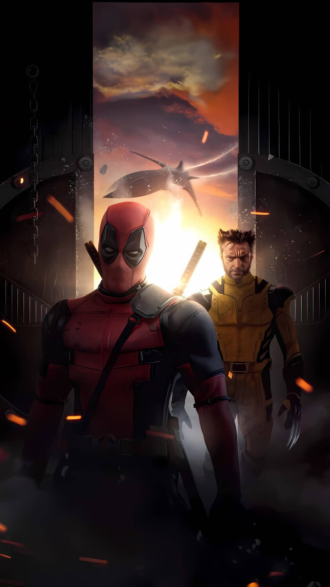 Best 4K Deadpool & Wolverine Mobile Wallpaper