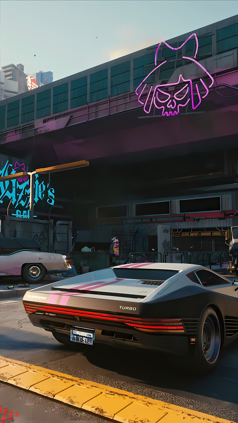 Best Cyberpunk Pub Scenery Wallpaper 4K