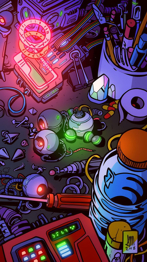 Amazing Cyberpunk Neon City Art Wallpaper Collection