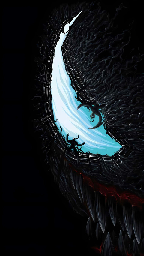 Venom Glowing Eye Wallpaper in 4K