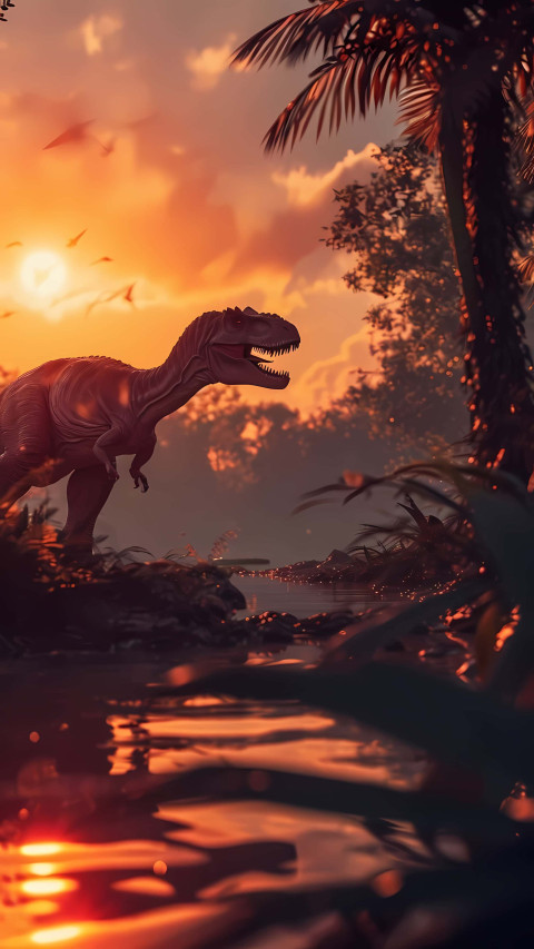 Realistic Dinosaur Art for Wallpapers 4K