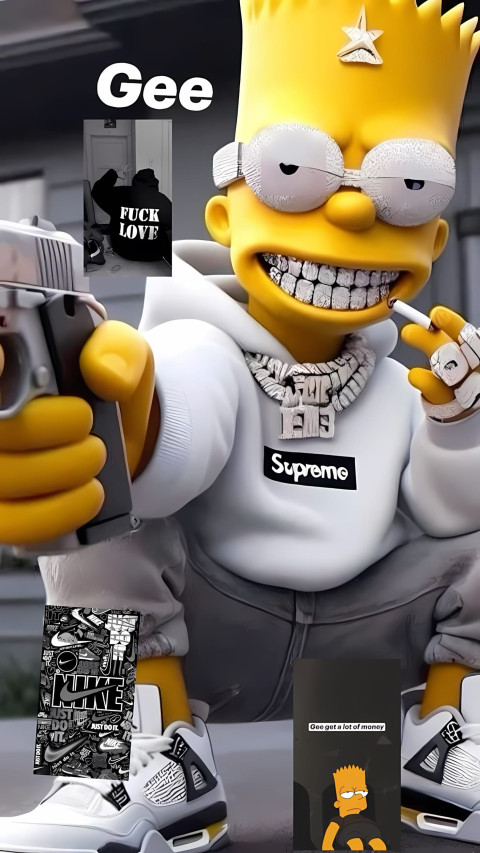 Unique Bart Simpson Photo for Young Fan 4K