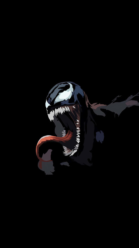 Venom with Glowing Eye Wallpaper 4K
