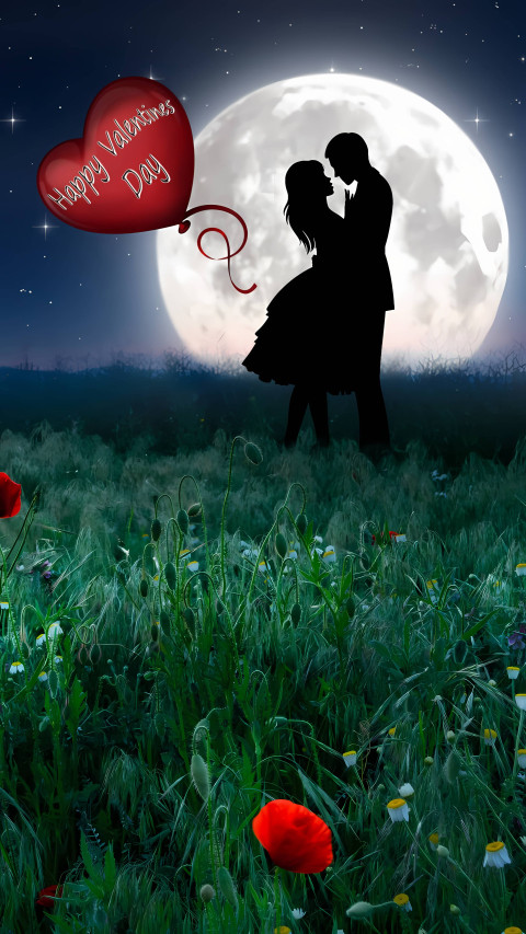 Romantic Starry Night Mobile Wallpaper