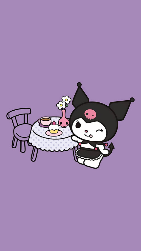 Kuromi Cute Mobile Wallpaper