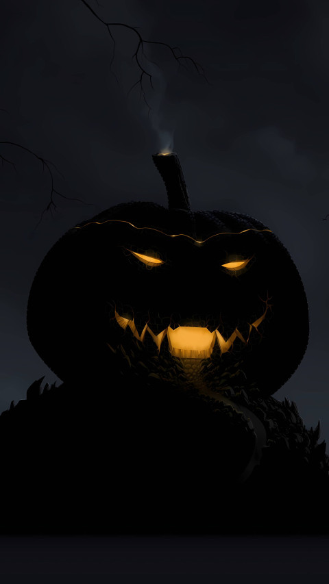 Spooky Ghosts Mobile Background 4K