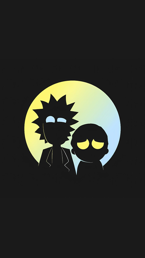 Rick and Morty Faces Close Up Wallpaper