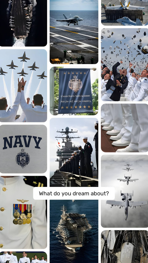 Navy Themed Wallpaper for iPhone & Android Phone HD