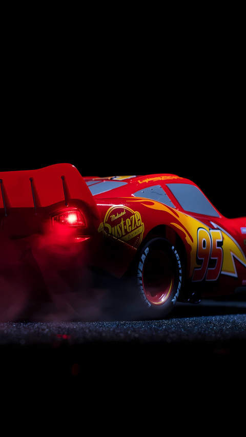 Cars McQueen Red Hot Mobile Image