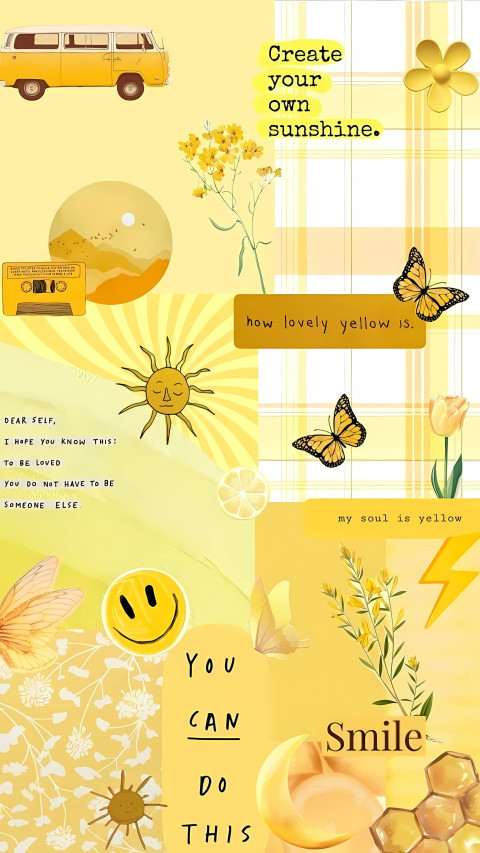 Bright Yellow Aesthetic Wallpapers for Your Phone