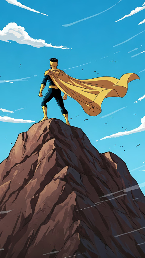 Sleek Invincible Smartphone Wallpaper