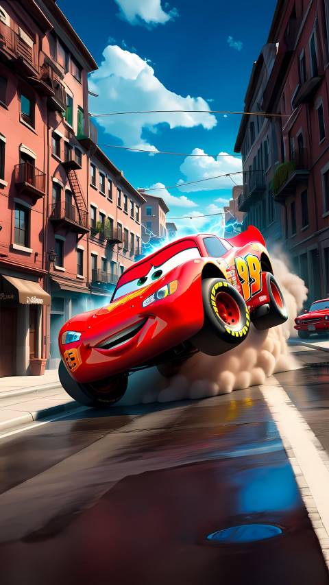 Cars McQueen Speedy Phone Picture