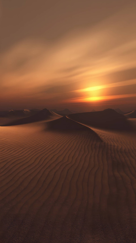 Stunning Desert Sunset for iPhone Background
